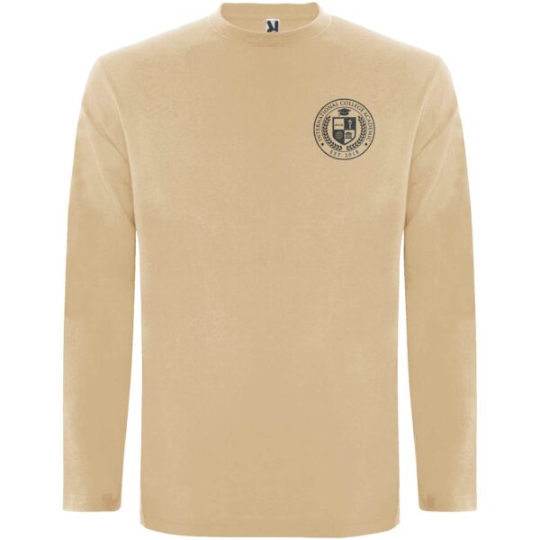 Extreme long sleeve men's t-shirt – Sand with logo