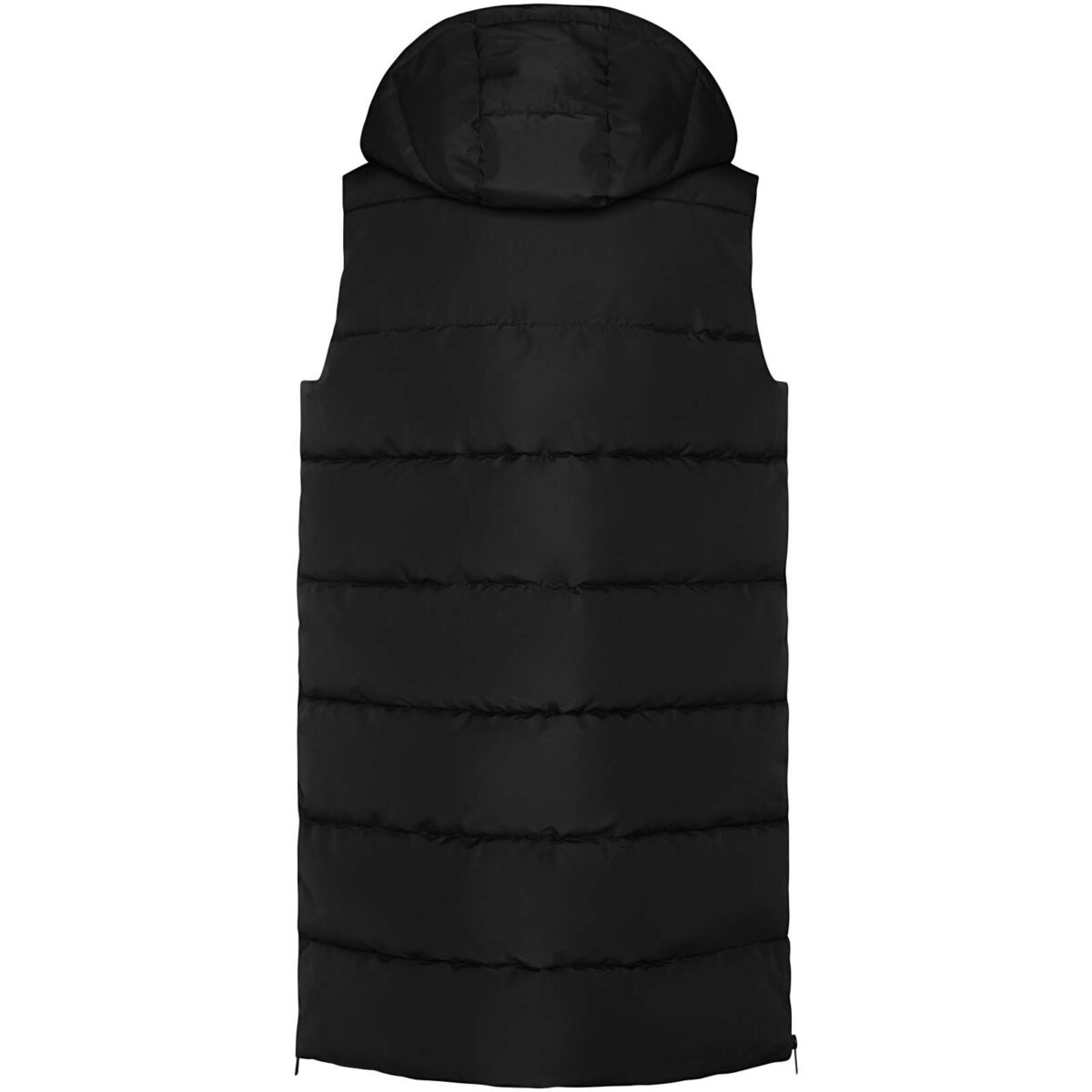Reine women's insulated bodywarmer – Solid black back view