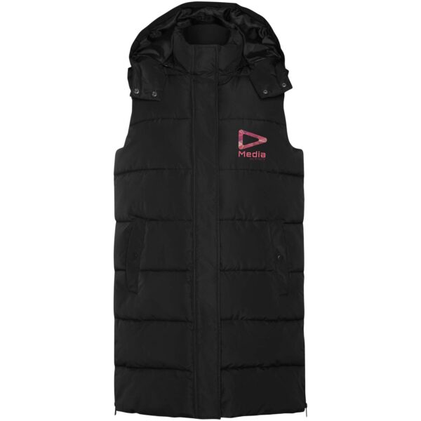 Reine women's insulated bodywarmer – Solid black with logo