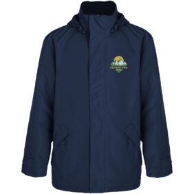 Europa unisex insulated jacket – Navy Blue with logo