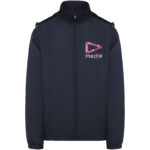 Makalu unisex insulated jacket – Navy Blue with logo