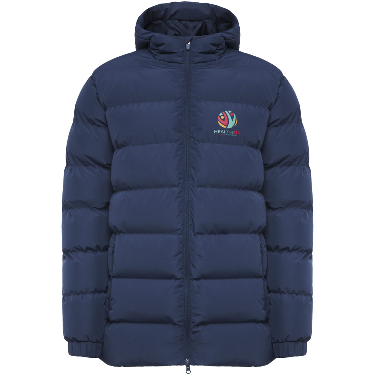 Nepal unisex insulated parka – Navy Blue with logo