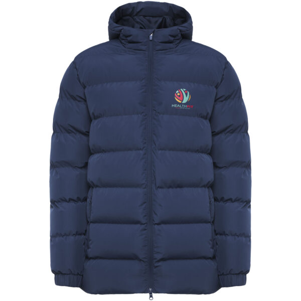 Nepal unisex insulated parka – Navy Blue with logo