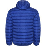 Norway men's insulated jacket – Electric Blue back view