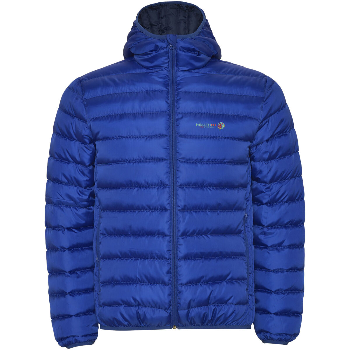 Norway men's insulated jacket – Electric Blue with logo