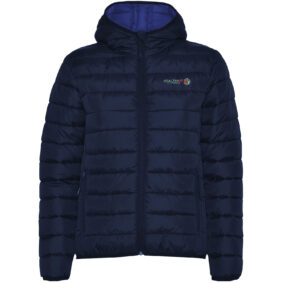 Norway women's insulated jacket – Navy Blue with logo