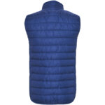 Oslo men's insulated bodywarmer – Electric Blue back view