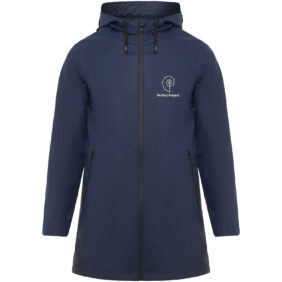 Sitka men's raincoat – Navy Blue with logo