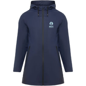 Sitka women's raincoat – Navy Blue with logo