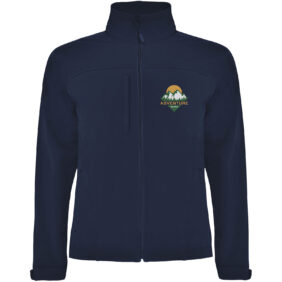 Rudolph unisex softshell jacket – Navy Blue with logo