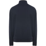 Ulan unisex full zip sweater – Navy Blue back view