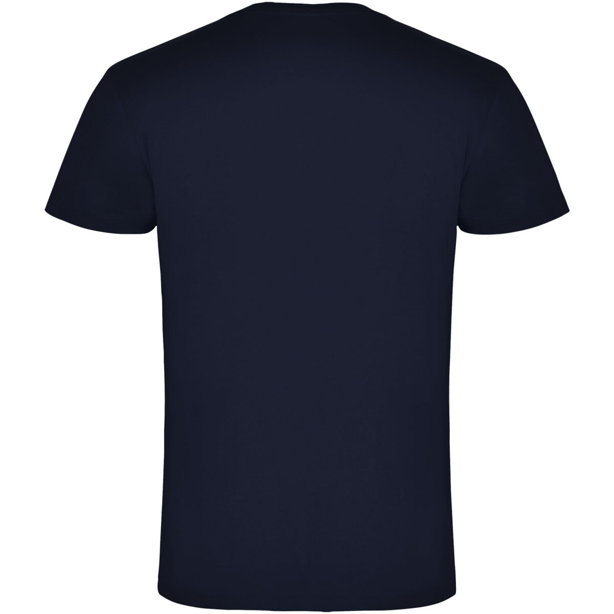 Samoyedo short sleeve men's v-neck t-shirt – Navy Blue back view