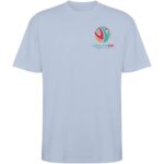 Bull short sleeve unisex oversized t-shirt – Zen Blue with logo