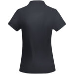 Prince organic cotton short sleeve women's polo – Navy Blue back view