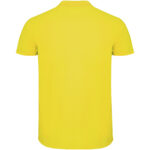 Star short sleeve men's polo – Yellow back view