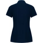 Pegaso Premium short sleeve women's polo – Navy Blue back view