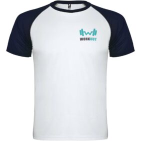 Indianapolis short sleeve unisex sports t-shirt – White with logo