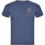 Fox short sleeve men's t-shirt – Heather Denim Blue with logo