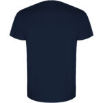 Golden short sleeve men's t-shirt – Navy Blue back view