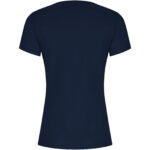 Golden short sleeve women's t-shirt – Navy Blue back view