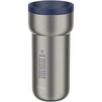 Mepal Ellipse 375 ml insulated stainless steel mug – Vivid blue with logo