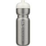 Mepal Pull 800 ml stainless steel sport bottle – White with logo