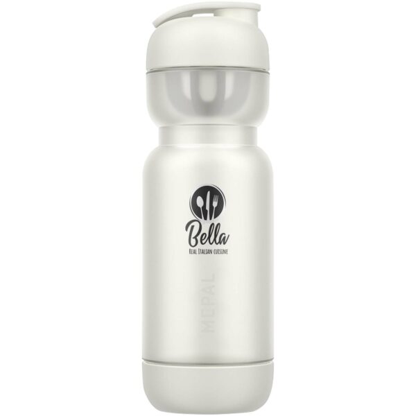 Mepal Shaker 800 ml sport bottle – White with logo