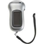 Viv solar torch – Silver front view