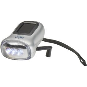 Viv solar torch – Silver with logo