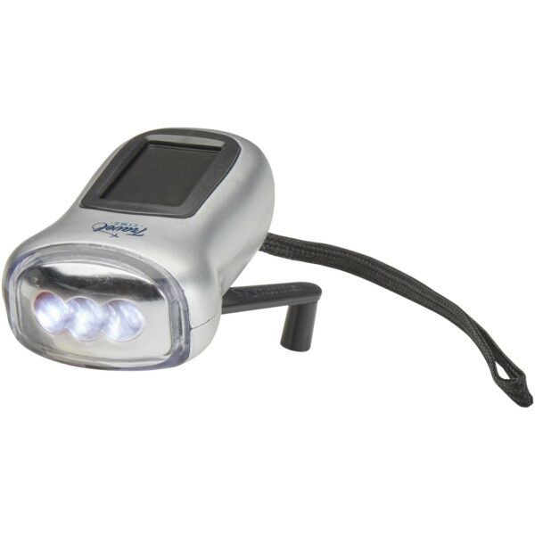 Viv solar torch – Silver with logo