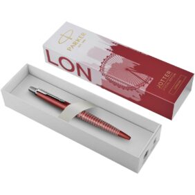 Parker Jotter SE Global Icons colour trim ballpoint pen (blue ink) – Red main view