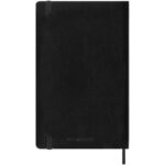 Moleskine soft cover 12 month weekly L planner – Black back view