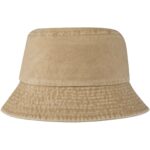 Mitica washed sun hat – Oatmeal back view