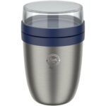 Mepal Ellipse 500+200 ml insulated lunch pot 2.0 – Vivid blue with logo