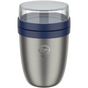 Mepal Ellipse 500+200 ml insulated lunch pot 2.0 – Vivid blue with logo