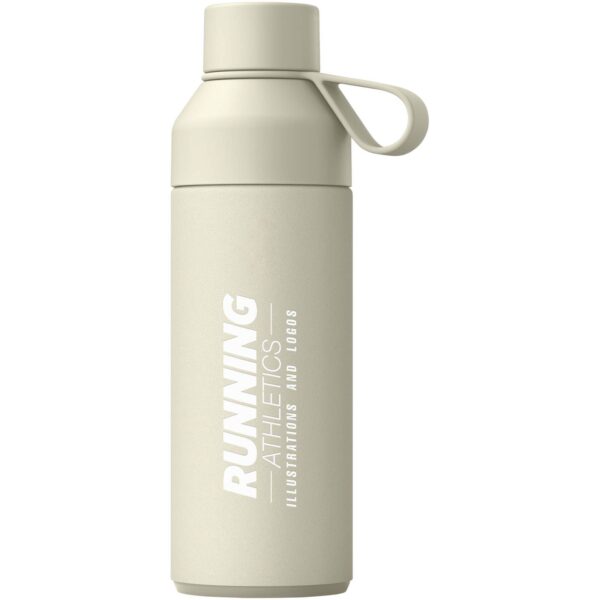 Ocean Bottle 500 ml 3-in-1 gift set – Sandstone with logo