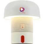Kooduu Sensa Play Mini JBL portable speaker and lamp – White with logo