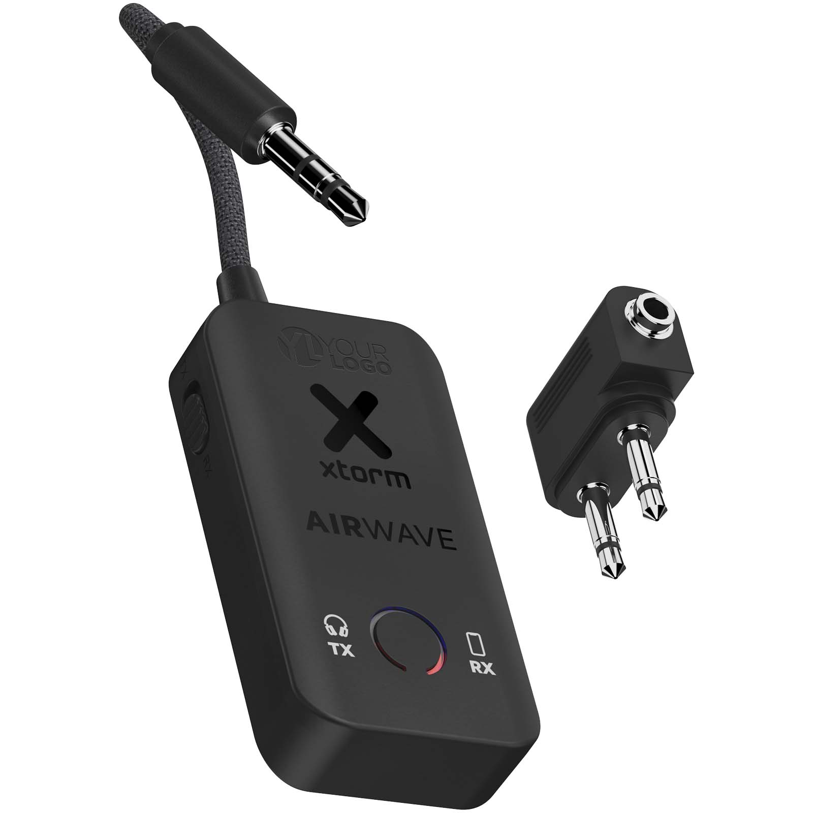 Xtorm XAWBT01 AirWave wireless audio adapter โ Black with logo Xtorm XAWBT01 AirWave wireless audio adapter โ Black with logo