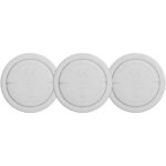 Xtorm XTAG2GA 3-pack water resistant travel tag – Ash white melange back view