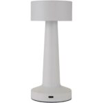 Aludra rechargeable dimmable table lamp with 3 light modes – White back view