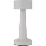 Aludra rechargeable dimmable table lamp with 3 light modes – White front view