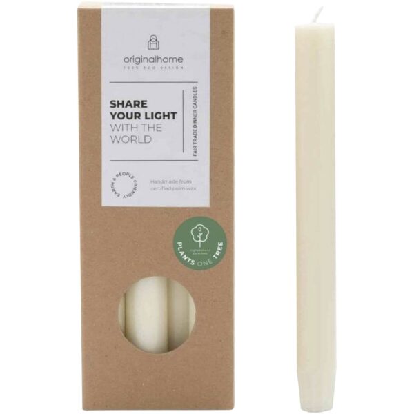 Originalhome dinner candle matcha – Off white main view