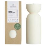 Originalhome organic candle - medium – Off white main view