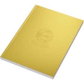 Novella Austen A5 metallic soft cover notebook - 100 sheets – Gold with logo