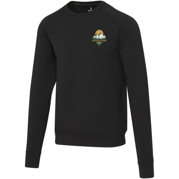 Yukon unisex interlock sports crewneck sweater – Black with logo