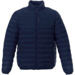 Athenas men's recycled insulated jacket – Navy front view