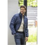 Athenas men's recycled insulated jacket – Navy mood2 view