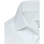 Carnelian poplin men's shirt – White detail1 view