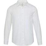 Citrine twill men's shirt – White front view
