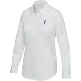 Citrine twill women's shirt – White with logo
